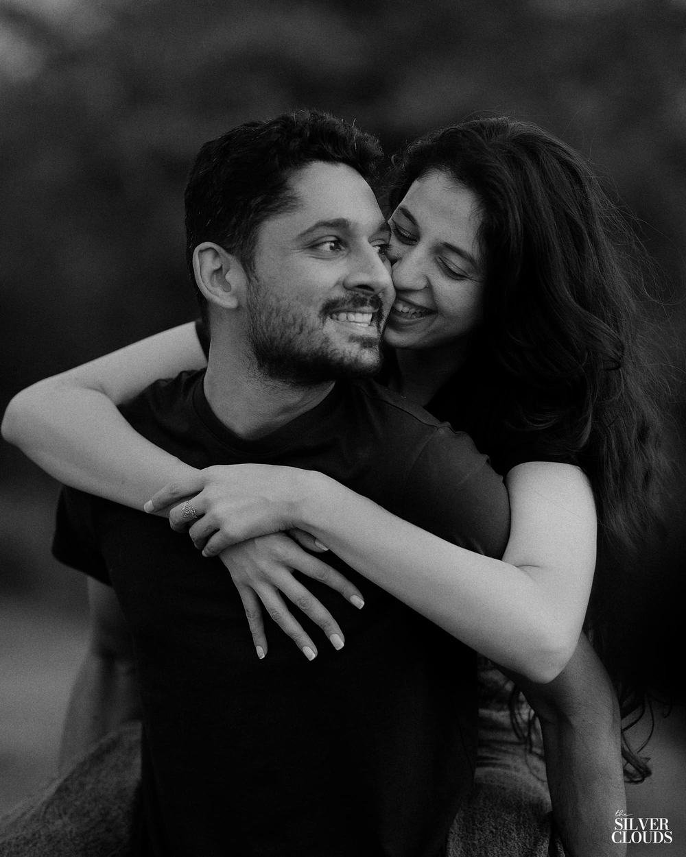 Black and white, mid-laugh, nothing arranged about it